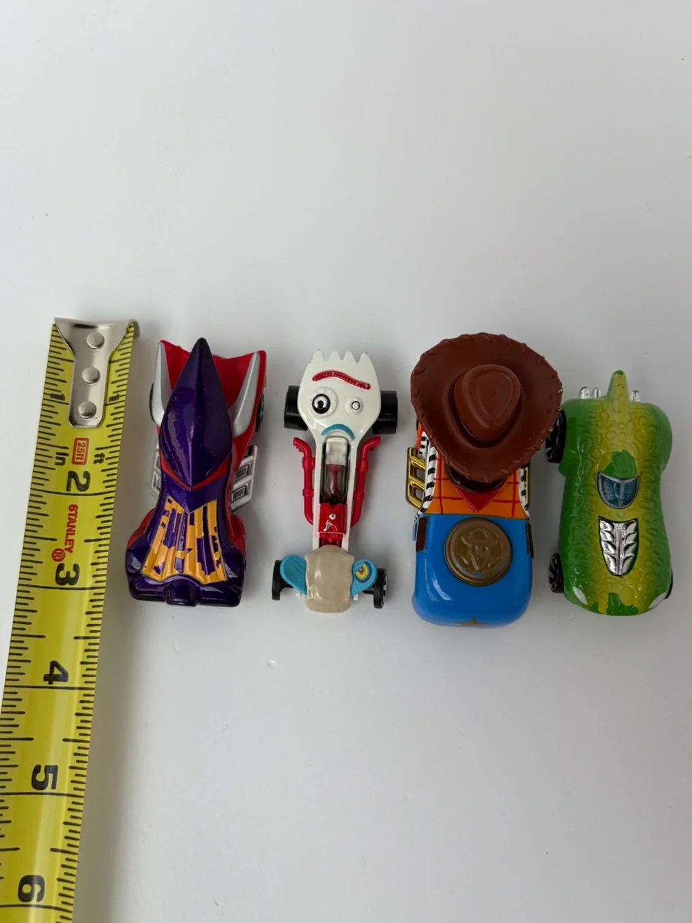 Toy Story Diecast Hot Wheels‎ Loose Lot Of 4 - Woody Rex Forky Zurg